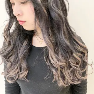 ロング カラー シールエクステ×美髪 改善/ヨシモトカンジのヘアスタイル
