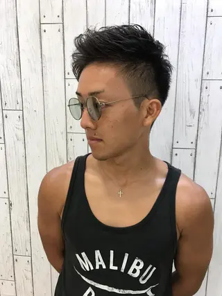 ショート メンズ 🟦メンズパーマ🟦 横浜駅｜小上馬淳司のヘアスタイル