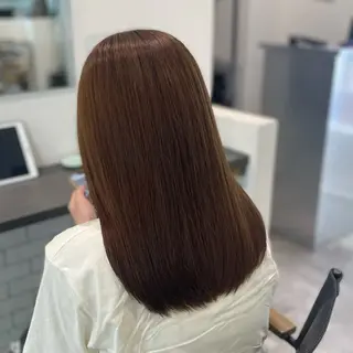 セミロング カラー kalahair Yukaのヘアスタイル