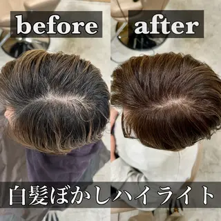 カラー 藤本 豪海のヘアスタイル