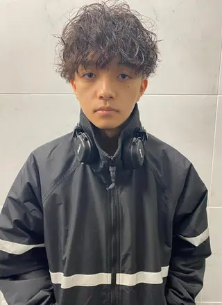 ショート パーマ メンズ 💈メンズ短髪特化 ✂︎伊藤大輝💈のヘアスタイル