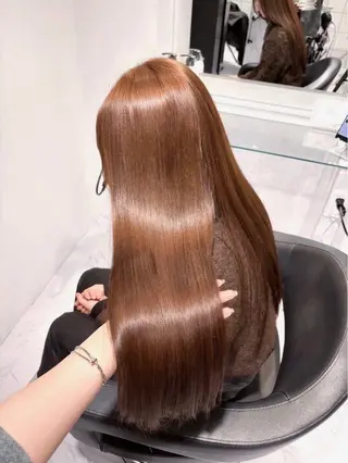 ロング カラー メンズ特化/上野 暖色カラー ダイチのヘアスタイル