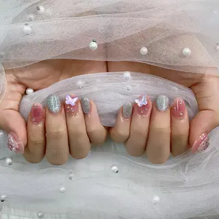 ネイル パーツ全部¥110 サロンミミのネイルデザイン