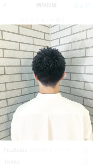 カラー メンズ 中村 よしひでのヘアスタイル