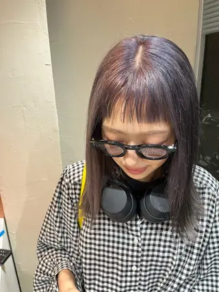 ミディアム ハイトーンカラー🩵 耳ツボジュエリー👂のその他イメージ