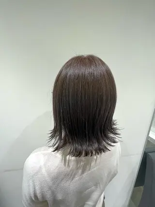 ミディアム カラー 【暖色カラー特化】 中山由梨のヘアスタイル