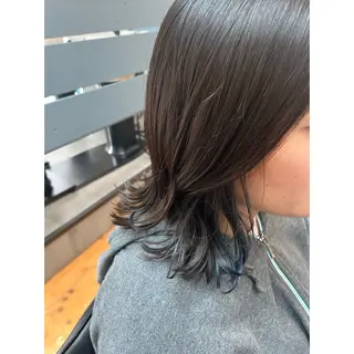 ミディアム カラー Lagom なかだのヘアスタイル
