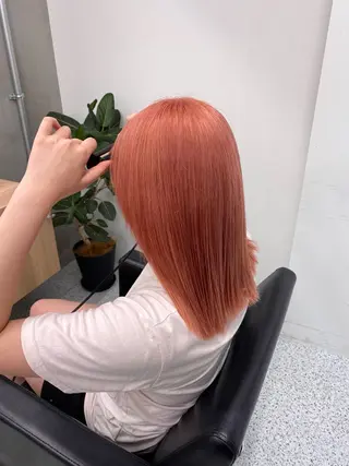 セミロング カラー カットモデル様無料 💎saaya💎のヘアスタイル