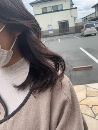 ミディアム カラー 💫レイヤーカット✨ 透明感カラー工藤雄大のヘアスタイル