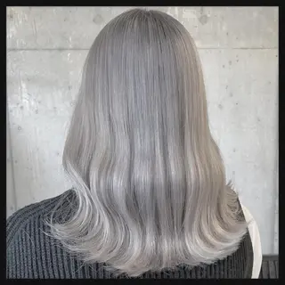ミディアム カラー パーマ ヘアアレンジ メンズ キッズ ネイル マツエク・マツパ アイブロウ 🌈髪質改善🉐割✨ 🌸“ever”🌸のヘアスタイル