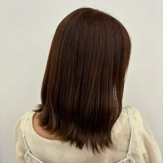 ミディアム カラー Ayano‪‪🎀似 合わせ×透明感🎀のヘアスタイル