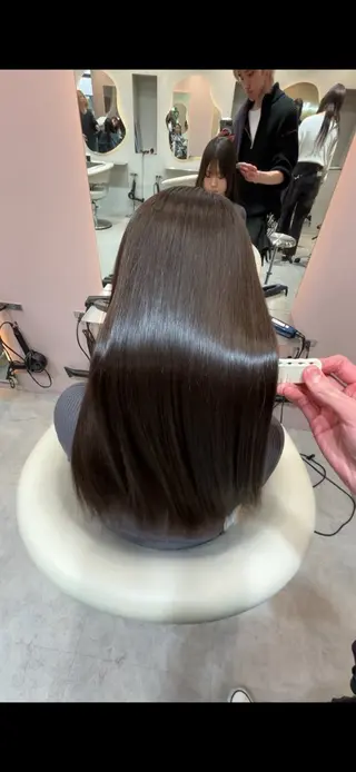 ロング ヘアアレンジ 美髪縮毛矯正/ 透明感カラー吉田光佑のヘアスタイル