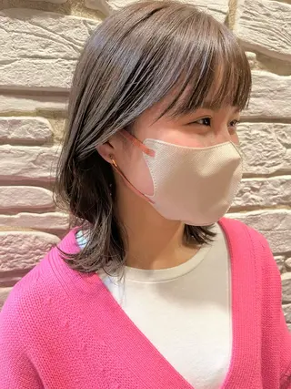 ミディアム カラー ヘアアレンジ 溝口 ひなこのマツエク・マツパデザイン