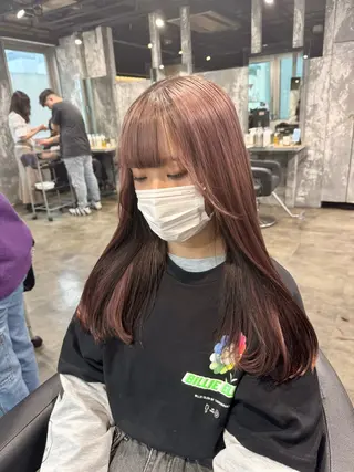 ロング カラー *モデル募集🤍横浜 透明感カラー🫧のヘアスタイル