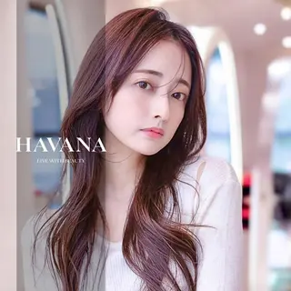 セミロング カラー ill havana 【レイヤー/韓国】のヘアスタイル