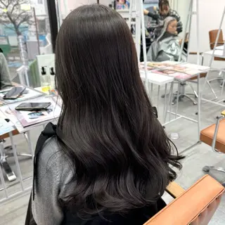 ロング カラー ヘアアレンジ ブリーチなしカラー /新百合ヶ丘/安形翔のヘアスタイル