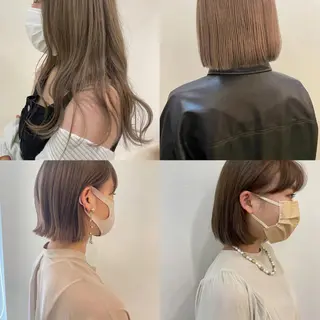 ミディアム カラー ボブ/ミディアム RIONAのヘアスタイル