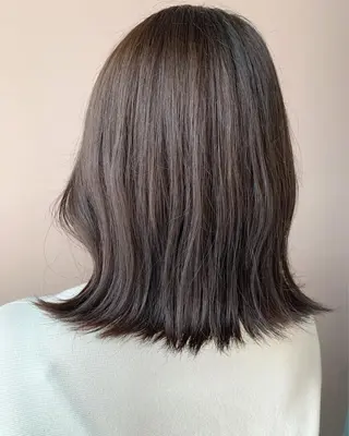 ミディアム カラー hub hair レイヤー/透明感のヘアスタイル