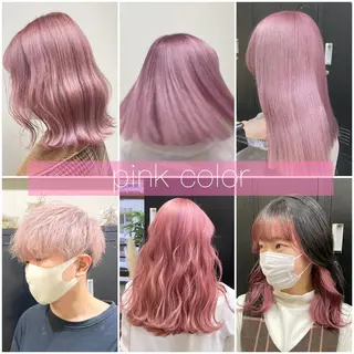 ミディアム カラー パーマ ヘアアレンジ メンズ キッズ ネイル マツエク・マツパ アイブロウ 切りっぱなしヘアボブ ミディアムヘアRYOのヘアスタイル