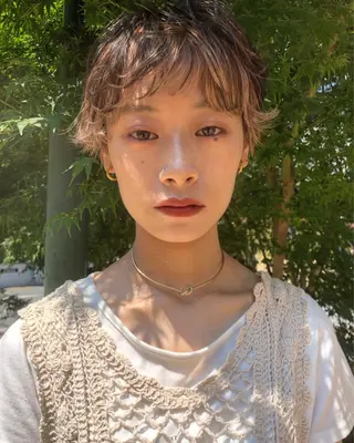 ショート カラー ヘアアレンジ 早瀬裕之 パーマのヘアスタイル