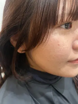 ミディアム カラー 久木原 ゆりのヘアスタイル