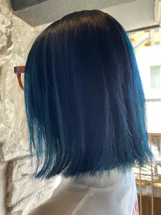 ミディアム 末石 智のヘアスタイル