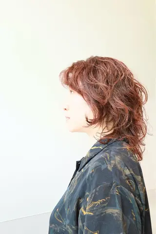 ミディアム カラー 骨格補正カット✂︎ 🌟菅野陽介🌟のヘアスタイル