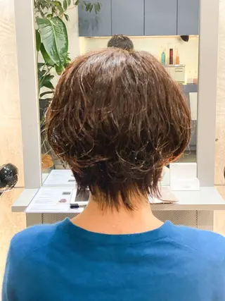 ショート パーマ 内田 浩一朗のヘアスタイル