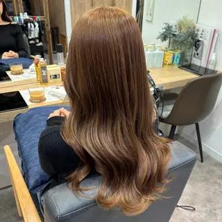 カラー 艶感カラー/オリーブ アレンジ：♡のヘアスタイル