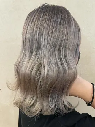 セミロング カラー パーマ ヘアアレンジ メンズ 🦋高瀬寛菜🦋 韓国/ブリーチのヘアスタイル