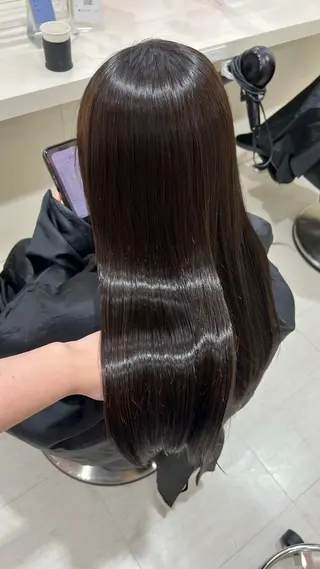 ロング カラー ヘアアレンジ 韓国レイヤー&ピンク 艶髪🩶maikoのヘアスタイル