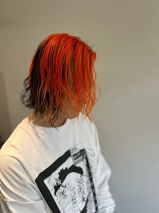 ショート カラー パーマ 髪質改善ミルクティー SATSUKI🌼.のヘアスタイル