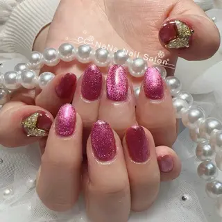 ネイル CC  NaNa ワンホンネイル🌙Nのネイルデザイン