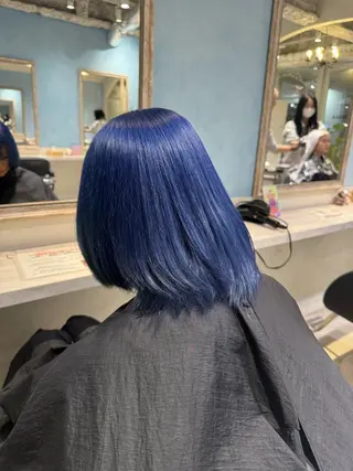 ミディアム カラー ハイトーン/ブリーチ 💙みずき💙のヘアスタイル