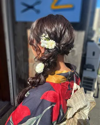 ロング ヘアアレンジ 石井 綺乃のヘアスタイル