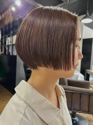 ショート ハイトーンNo.1✨ パーマ✨イマイタツヤのヘアスタイル