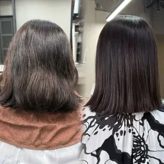 ルシ🎨/ハイトーン デザイン/髪質改善のヘアスタイル