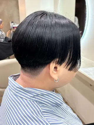 ショート シンバヒナノ/パーマ レイヤー/髪質改善のヘアスタイル