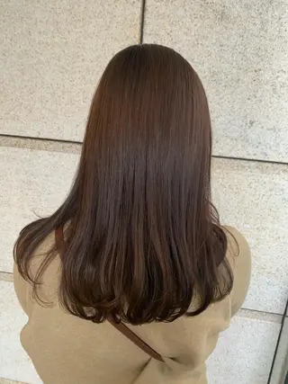 ミディアム カラー まろやかカラー🤎 みなとまほのヘアスタイル