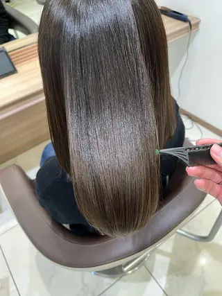 ロング メンズ毛流れ 縮毛特化/土屋丈のヘアスタイル