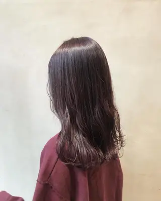 ロング カラー ヘアアレンジ 酸性縮毛矯正🧴韓国 レイヤー/髪質改善のヘアスタイル