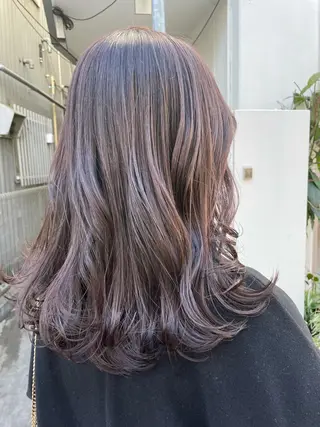 セミロング カラー 🪞透け感&韓国ヘア 🪞honokaのヘアスタイル
