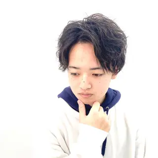 ショート メンズ 柏メンズカットパーマ NO.1タイチのヘアスタイル