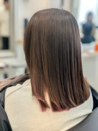 セミロング カラー まりえ☆髪質改善/ 艶髪/オトナショートのヘアスタイル