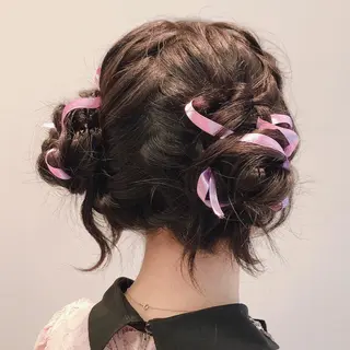 ロング ヘアアレンジ これた🧸ヘアメ職人 ♡髪質改善♡カラーのヘアスタイル