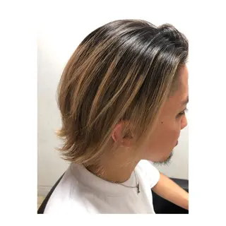カラー メンズ メンズパーマ 次元のヘアスタイル