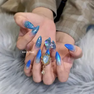 ネイル RICO Nail パーツつけ放題🌈のネイルデザイン