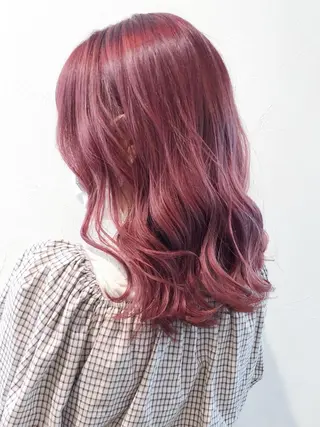 セミロング カラー パーマ ヘアアレンジ ITbyALBUM 浦和店のヘアスタイル