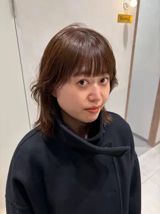 ミディアム カラー SALOWIN 栄3丁目店所属・砂原 ひよりのヘアスタイル