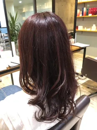 セミロング カラー パーマ ヘアアレンジ メンズ キッズ ネイル マツエク・マツパ EnBlesS西宮 マンツーマン神道有基のヘアスタイル